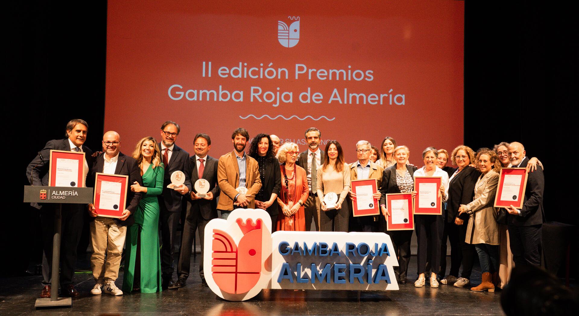 todos los premiados en la segunda edicion de los premios de gamba roja de almeria